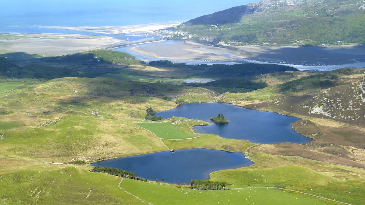Cregennen Lakes from Tyrau Mawr, Cader Idris