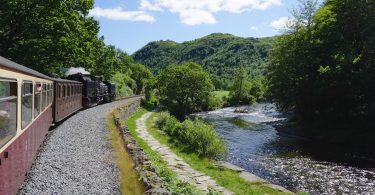 The Welsh Highland Railway at Aberglaslyn