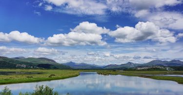 View from the Ffestiniog Railway on The Cob, Porthmadog